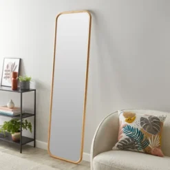 Dunelm Pine Rounded 170cm X 40cm Full Length Mirror