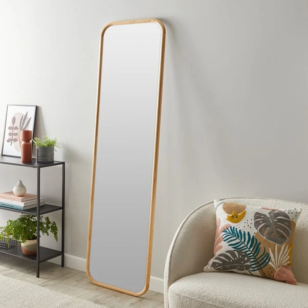 Dunelm Pine Rounded 170cm X 40cm Full Length Mirror 1 Dunelm Pine Rounded 170cm X 40cm Full Length Mirror