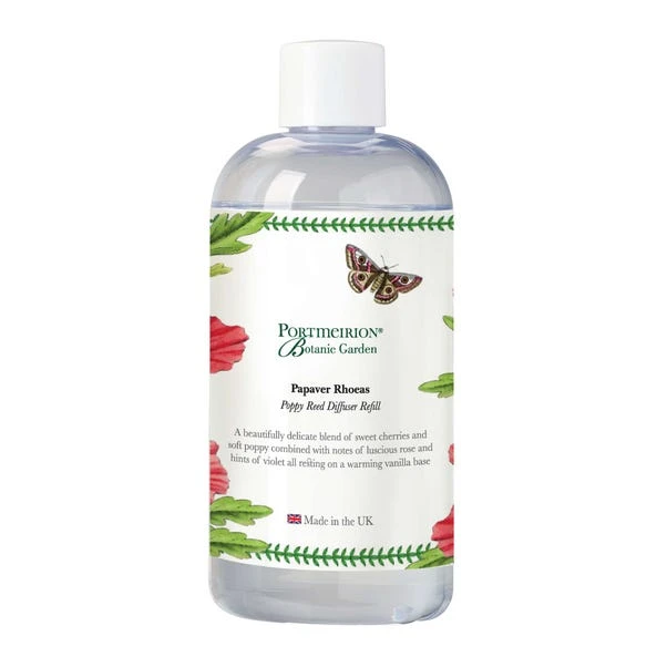 Portmeirion Botanic Garden Poppy 200ml Reed Diffuser Refill 2 Portmeirion Botanic Garden Poppy 200ml Reed Diffuser Refill - Image 2