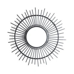 Dunelm Black Bamboo Mirror 80cm 6 Dunelm Black Bamboo Mirror 80cm -Elegant Home 30792634 alt02