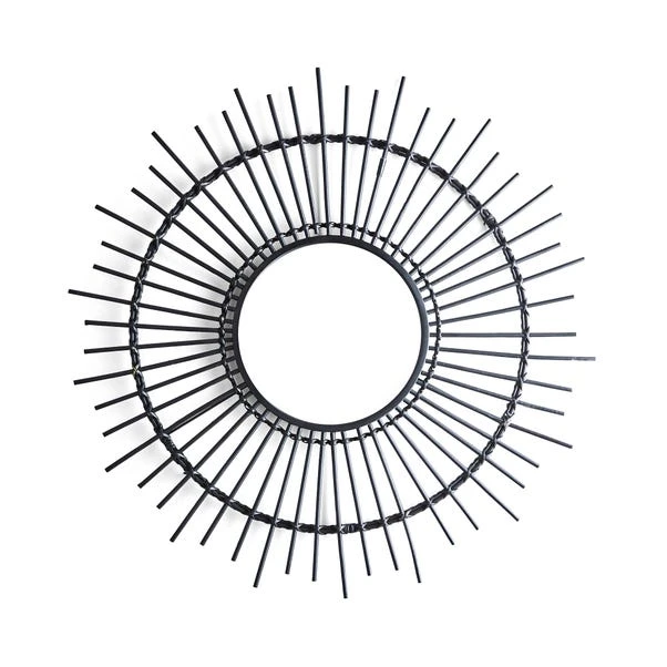 Dunelm Black Bamboo Mirror 80cm 3 Dunelm Black Bamboo Mirror 80cm - Image 3