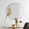 Dunelm Pond Mirror Round Gold 63cm
