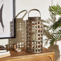 Dunelm Artisan Woven Lantern 40cm