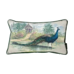 Kilburn_and_scott Aquarelle Peacock Cushion