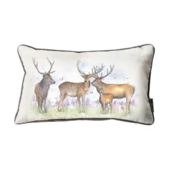Kilburn_and_scott Aquarelle Stags Cushion