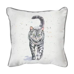 Kilburn_and_scott Aquarelle Tabby Cat Cushion