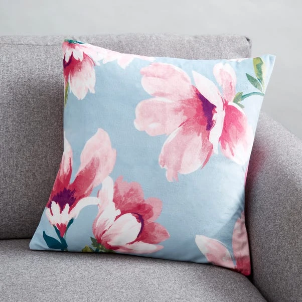 Dunelm Magnolia Velour Cushion 1 Dunelm Magnolia Velour Cushion