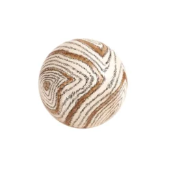 Dunelm Wood Effect Ball Brown 5 Dunelm Wood Effect Ball Brown -Elegant Home 30796393 alt02