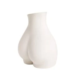 Dunelm Body Vase Cream 22cm -Elegant Home 30796402 alt03