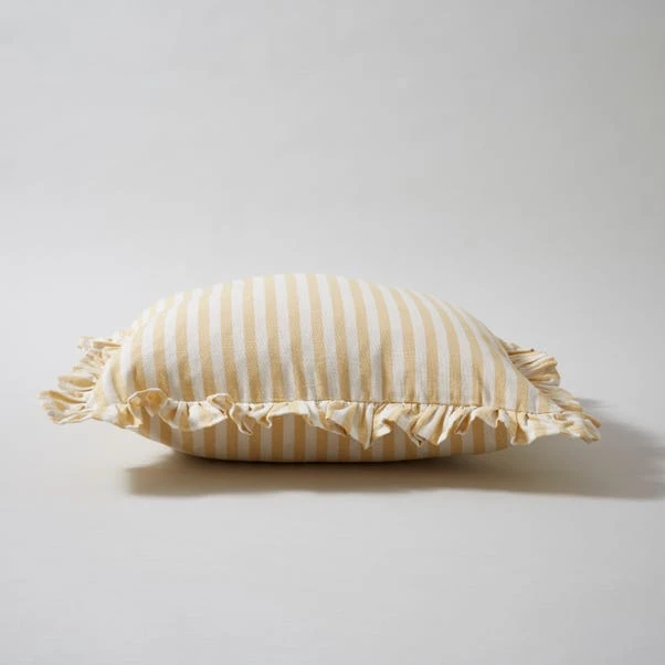 Dunelm Frilled Stripe Cushion Cover 3 Dunelm Frilled Stripe Cushion Cover - Image 3