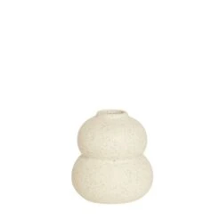 Dunelm Speckled Bud Vase 11cm White Sand 6 Dunelm Speckled Bud Vase 11cm White Sand -Elegant Home 30796618 alt02
