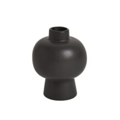 Dunelm Black 10cm Vase -Elegant Home 30796619 alt02