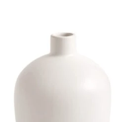 Dunelm Tall Vase 28cm White -Elegant Home 30796772 alt03