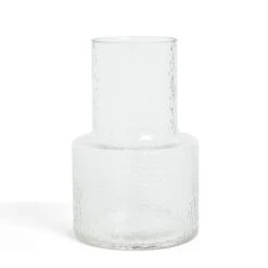 Dunelm Glass Vase Bubble 25cm Clear -Elegant Home 30796776 alt02