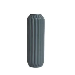 Dunelm Fluted Vase 25cm Pacific -Elegant Home 30796793 alt02