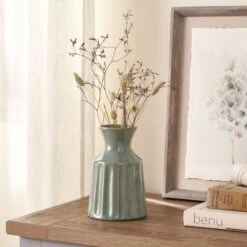 Dunelm Concave Seagrass 12cm Vase
