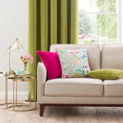 Dunelm Embroidered Floral Meadow Cushion