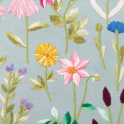 Dunelm Embroidered Floral Meadow Cushion -Elegant Home 30797317 alt03