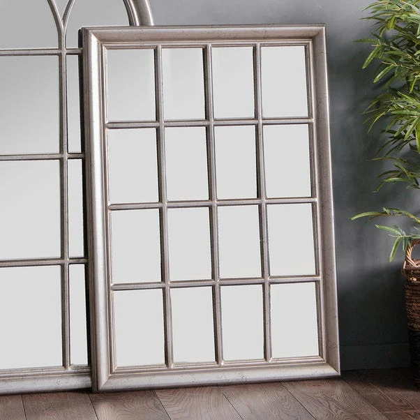 Cedar & Sage Grove Wall Mirror, Antique Silver 106x76cm 1 Cedar & Sage Grove Wall Mirror, Antique Silver 106x76cm