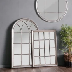 Cedar & Sage Grove Wall Mirror, Antique Silver 106x76cm 5 Cedar & Sage Grove Wall Mirror, Antique Silver 106x76cm -Elegant Home 30797635 alt02