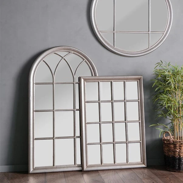Cedar & Sage Grove Wall Mirror, Antique Silver 106x76cm 3 Cedar & Sage Grove Wall Mirror, Antique Silver 106x76cm - Image 3
