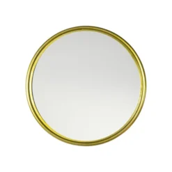 Cedar & Sage Bellevue Round Brass Wall Mirror, 76cm 5 Cedar & Sage Bellevue Round Brass Wall Mirror, 76cm -Elegant Home 30797689 alt02