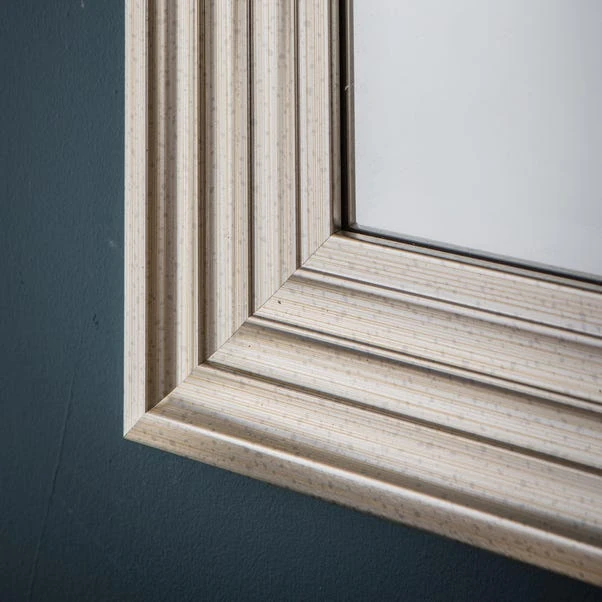 Cedar & Sage Brenton Rectangle Mirror, Brushed Steel 76x104cm 2 Cedar & Sage Brenton Rectangle Mirror, Brushed Steel 76x104cm - Image 2