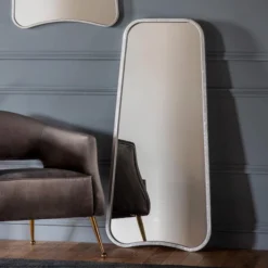 Cedar & Sage Kiega Leaner Mirror, Silver 57x123cm