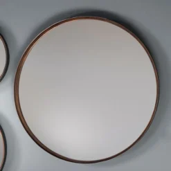Cedar & Sage Set Of 2 Ruse Round Wall Mirrors, 61cm