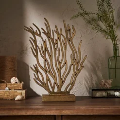 Dunelm Recycled Aluminium Flat Coral Reef Ornament