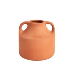 Dunelm Ceramic Vase Terracotta 12cm -Elegant Home 30797990 alt02