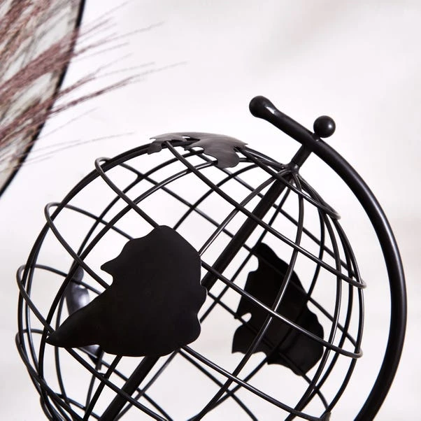 Dunelm Black Metal Globe 2 Dunelm Black Metal Globe - Image 2