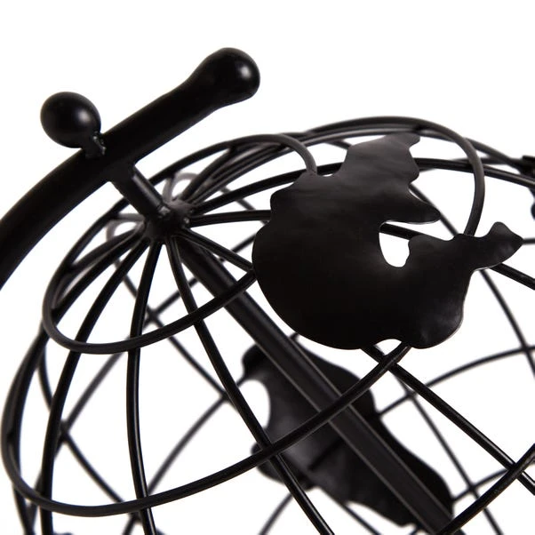 Dunelm Black Metal Globe 3 Dunelm Black Metal Globe - Image 3