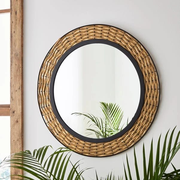 Dunelm Indoor Outdoor Artisan Mirror, 60cm 2 Dunelm Indoor Outdoor Artisan Mirror, 60cm - Image 2