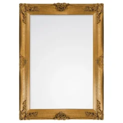 Cedar & Sage Geneva Rectangle Mirror, Gold 110x79cm -Elegant Home 30798507 alt02