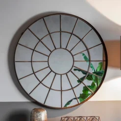 Cedar & Sage Villisca Round Wall Mirror, 101cm