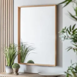 Cedar & Sage Petra Wall Mirror, Oak 74x105cm