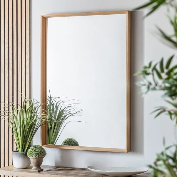 Cedar & Sage Petra Wall Mirror, Oak 74x105cm 1 Cedar & Sage Petra Wall Mirror, Oak 74x105cm