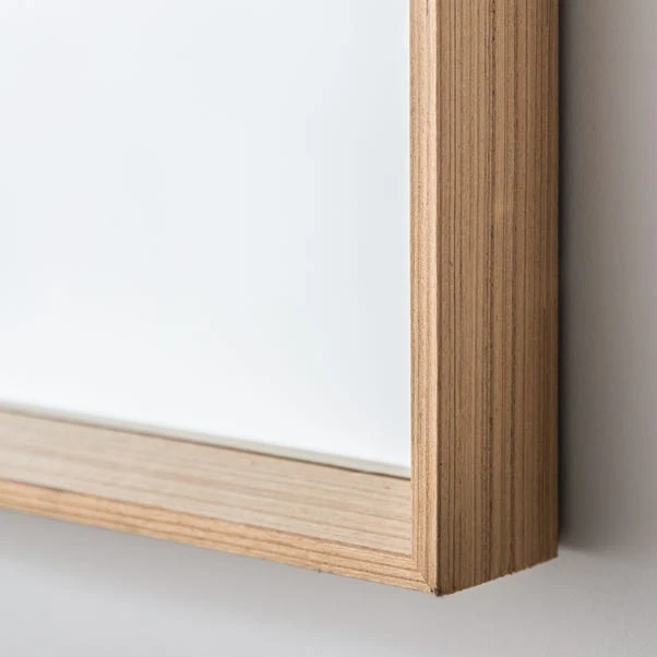 Cedar & Sage Petra Wall Mirror, Oak 74x105cm 2 Cedar & Sage Petra Wall Mirror, Oak 74x105cm - Image 2