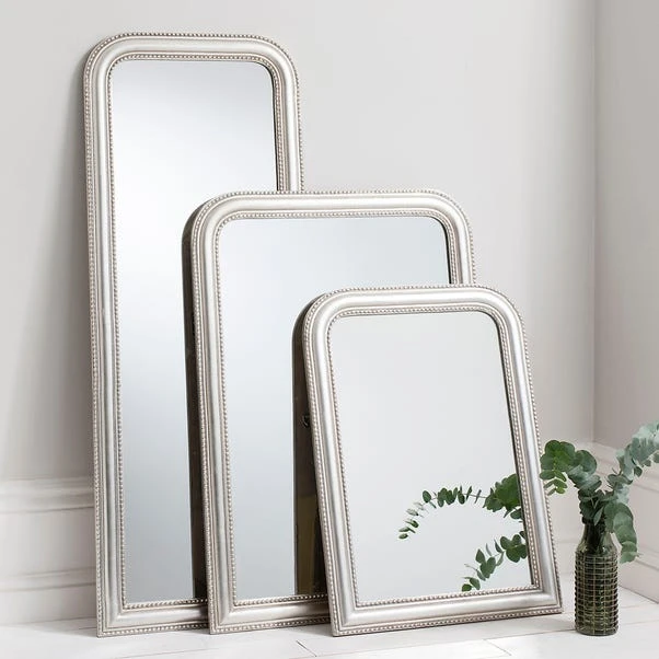 Cedar & Sage Winnona Free Standing Mirror, Silver 76x107cm 2 Cedar & Sage Winnona Free Standing Mirror, Silver 76x107cm - Image 2