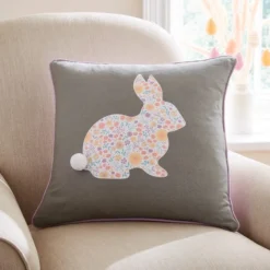 Dunelm Easter Bunny Printed Cushion 43x43