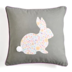 Dunelm Easter Bunny Printed Cushion 43x43 -Elegant Home 30799618 alt02