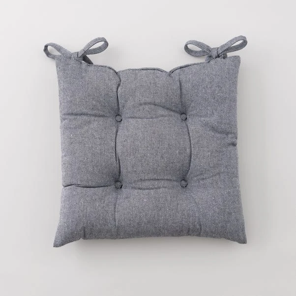 Dunelm Recycled Twill Seat Pad 2 Dunelm Recycled Twill Seat Pad - Image 2