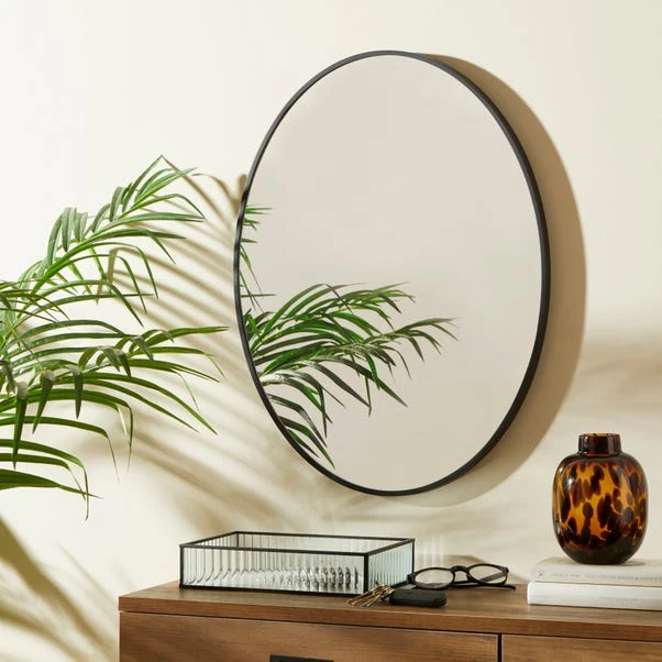 Dunelm Black Oval Mirror 44cm X 60cm 1 Dunelm Black Oval Mirror 44cm X 60cm