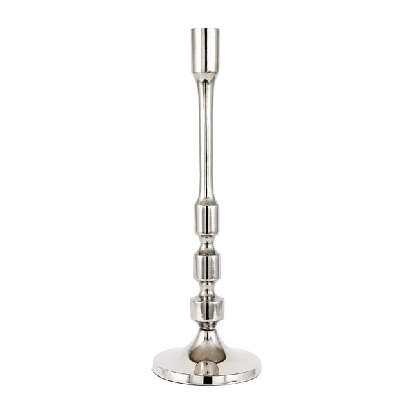 Pacific Lifestyle Shiny Nickle Candlestick 2 Pacific Lifestyle Shiny Nickle Candlestick - Image 2
