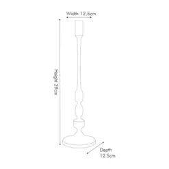 Pacific Lifestyle Shiny Nickle Candlestick 9 Pacific Lifestyle Shiny Nickle Candlestick -Elegant Home 30803441 alt04