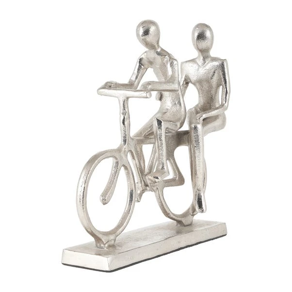 Pacific Lifestyle Double Cyclist Silver Ornament 2 Pacific Lifestyle Double Cyclist Silver Ornament - Image 2