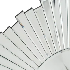 Pacific Lifestyle Starburst Round Mirrored Glass Wall Mirror, 80cm -Elegant Home 30803467 alt02