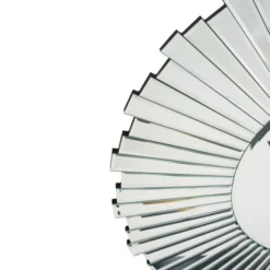 Pacific Lifestyle Starburst Round Mirrored Glass Wall Mirror, 80cm -Elegant Home 30803467 alt03