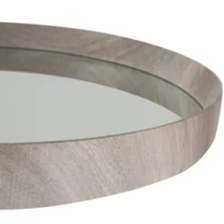 Pacific Lifestyle Round Wall Mirror, Grey Oak 74cm 7 Pacific Lifestyle Round Wall Mirror, Grey Oak 74cm -Elegant Home 30803516 alt02